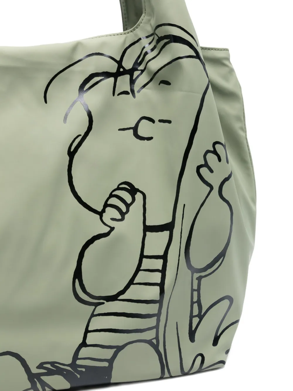 Coccinelle X Peanuts Graphic-print Tote Bag In Green