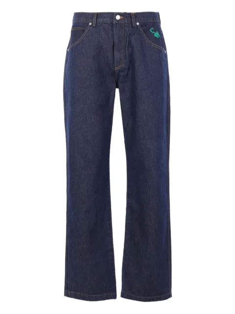 Cherry World embroidered jeans