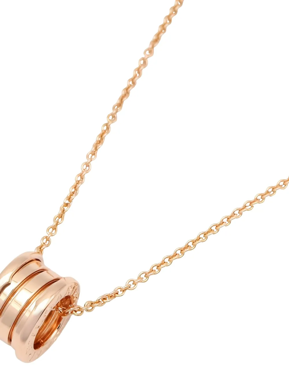 Bvlgari Pre-Owned collar B.zero1 en oro rosa de 18kt con dije de anillo 2010 | Hombre | Image 2