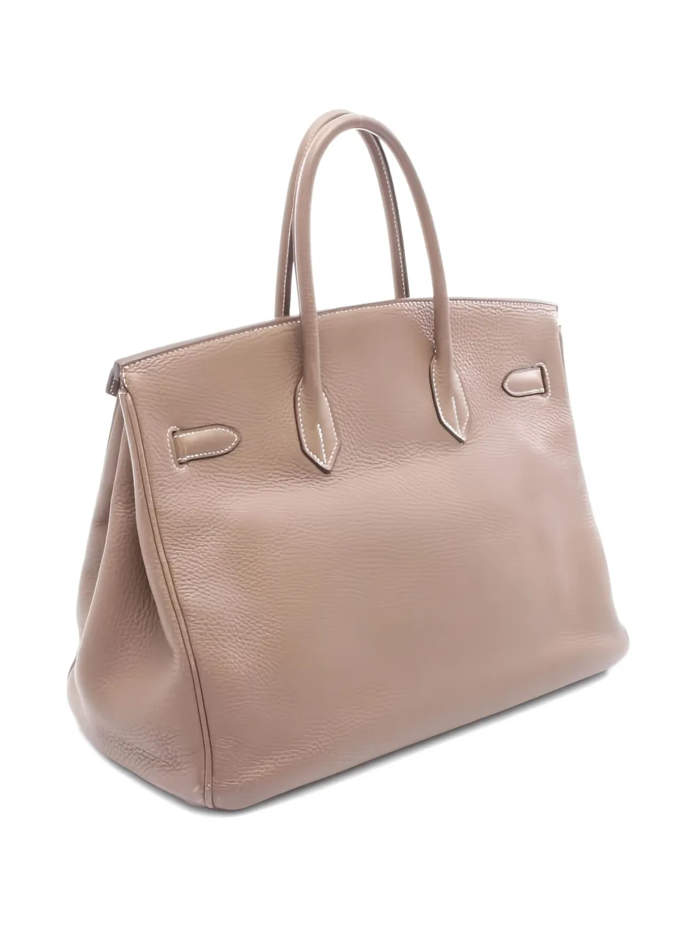 HERMES Pre-owned 2006 Birkin 35 Clemence Leather Tote Bag In Brown