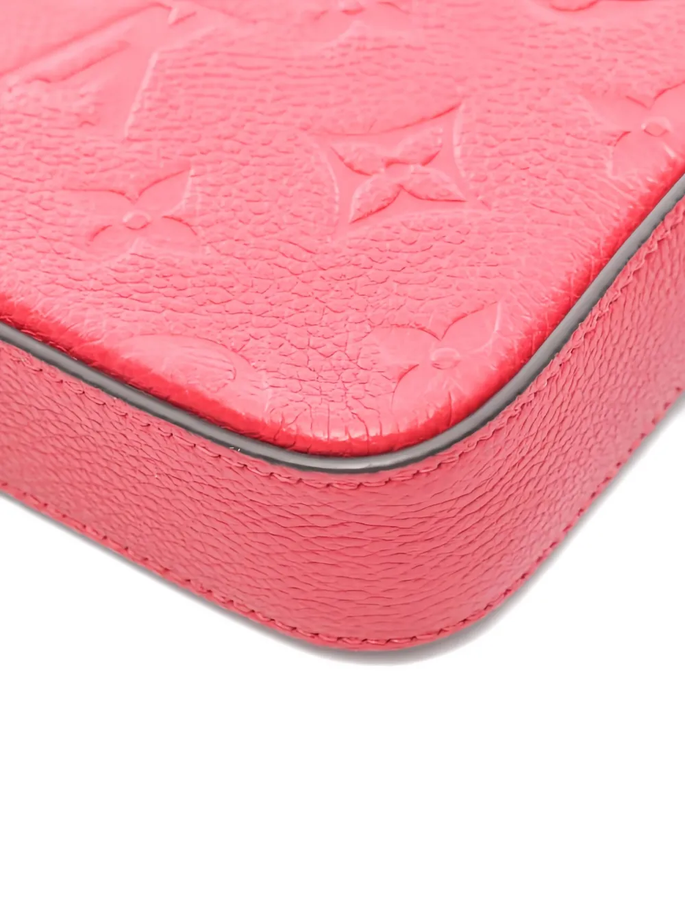 LOUIS VUITTON Pre-owned 2021 Pochette Félicie Monogram Shoulder Bag In Red