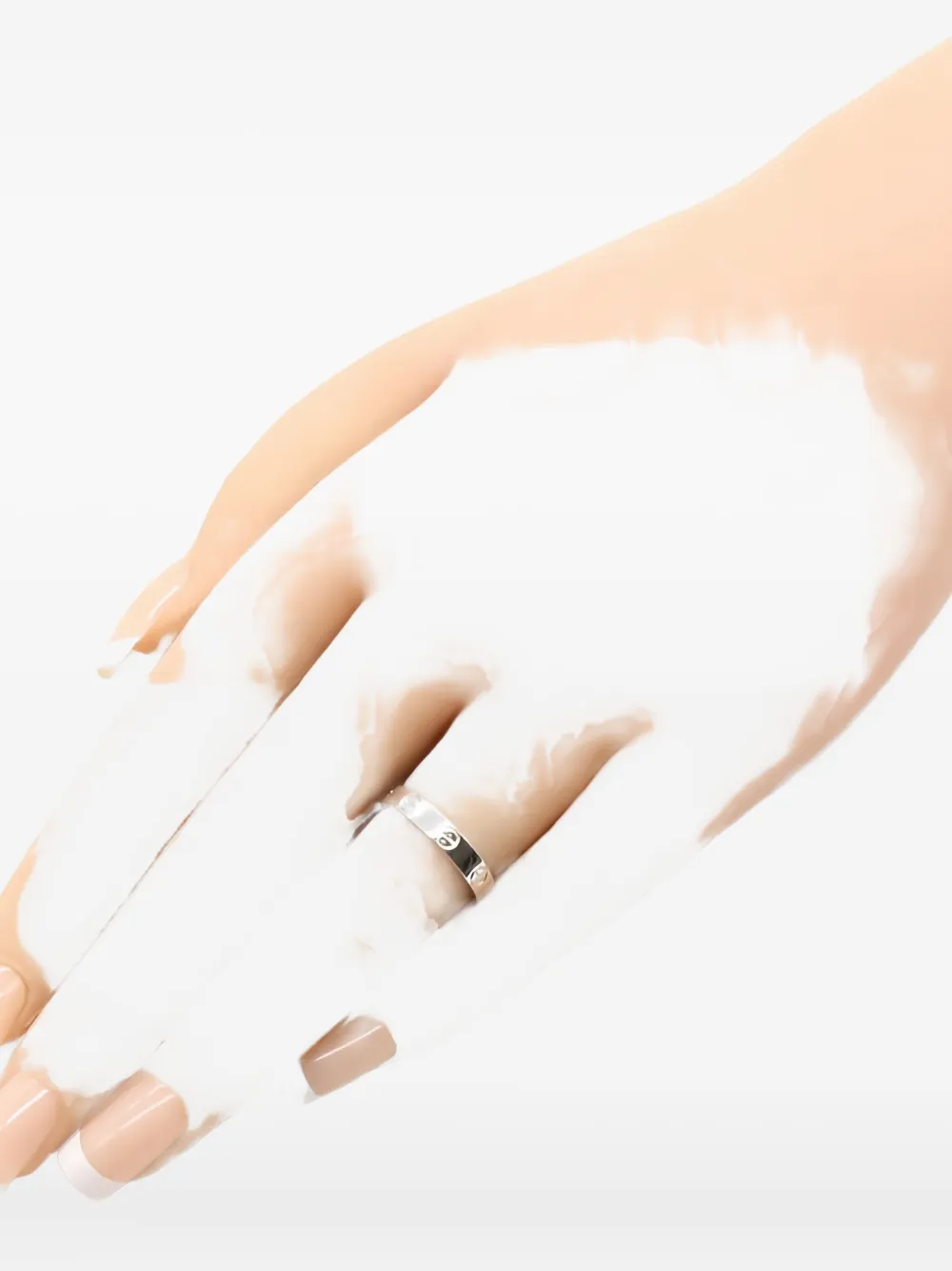 CARTIER Pre-owned 2010s 18k White Gold Love Ring In Silver