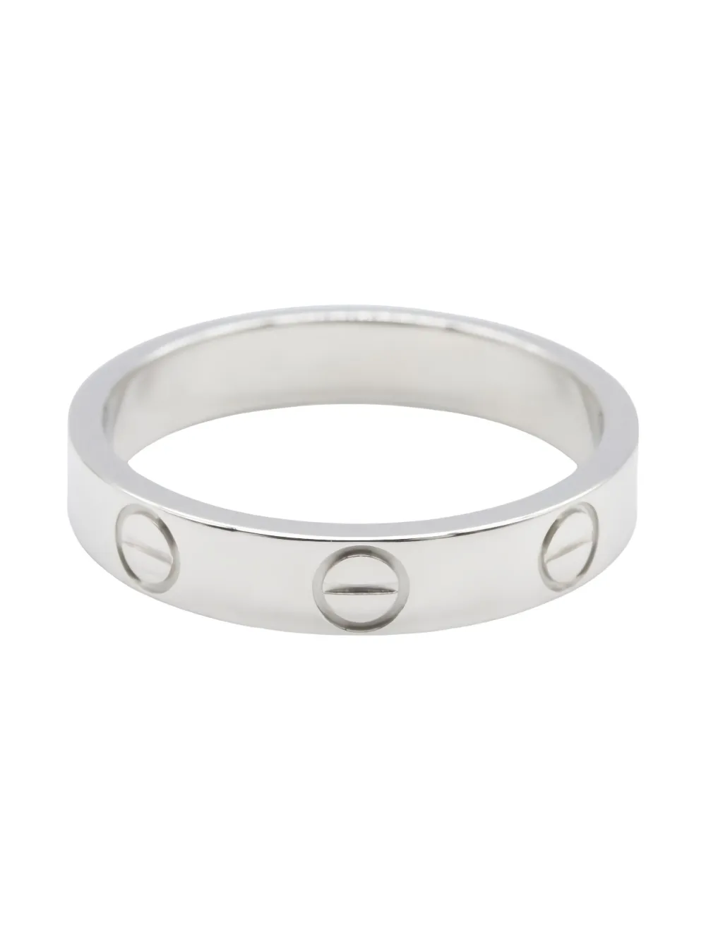 CARTIER Pre-owned 2010s 18k White Gold Love Ring In Silver