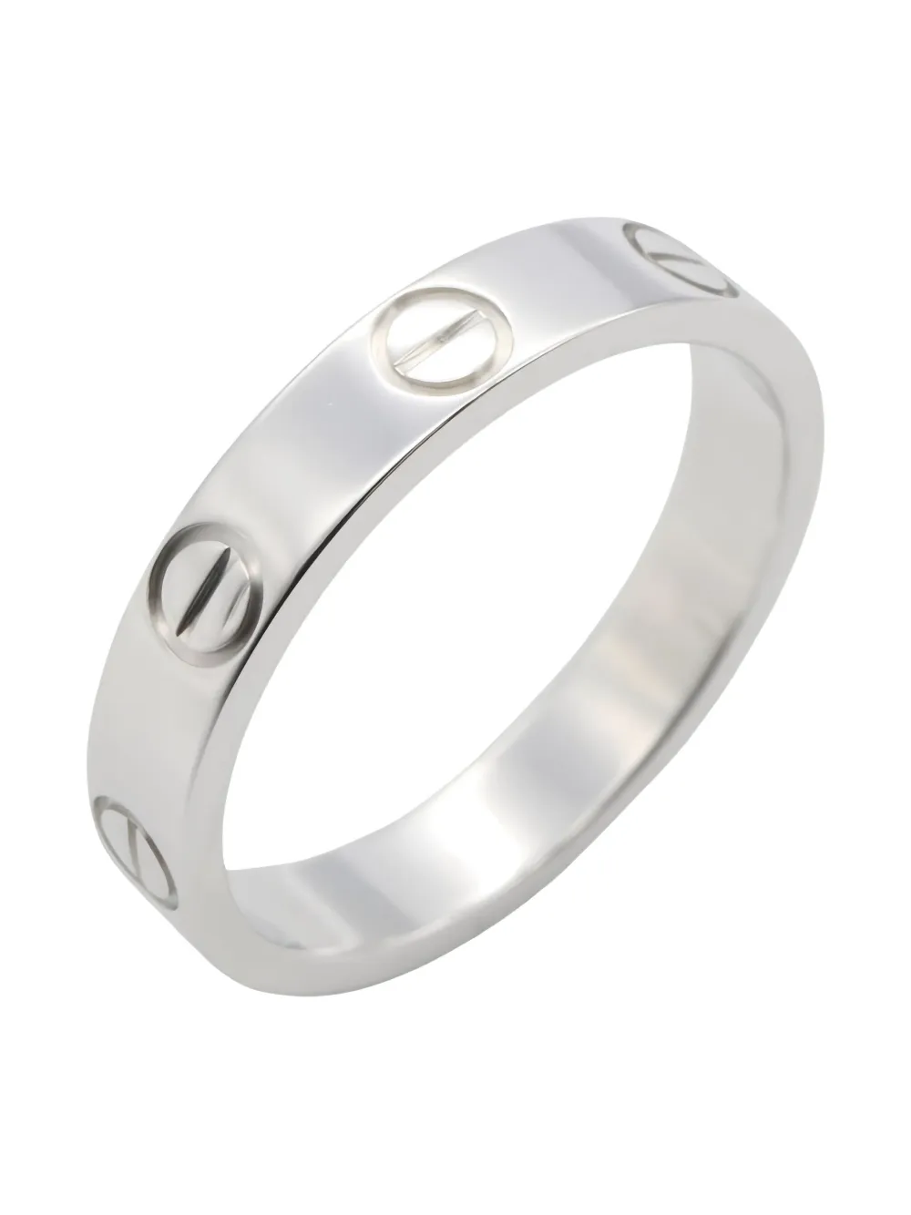 Click to view more detailed imagery on our partner's website Pre-owned Cartier 2010s 18k White Gold Love Ring In Silver
