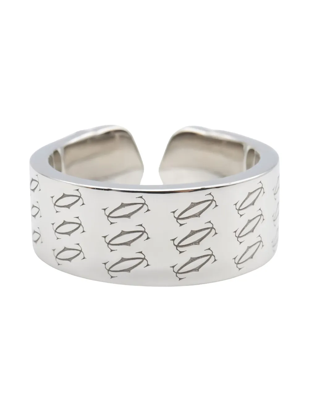 Pre-owned Cartier 2010s 18k White Gold 2c 2000 Ring In Silver