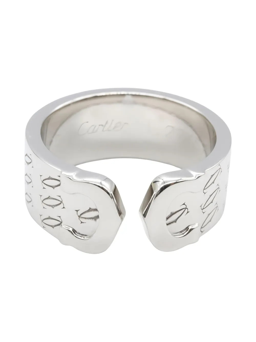 Pre-owned Cartier 2010s 18k White Gold 2c 2000 Ring In Silver