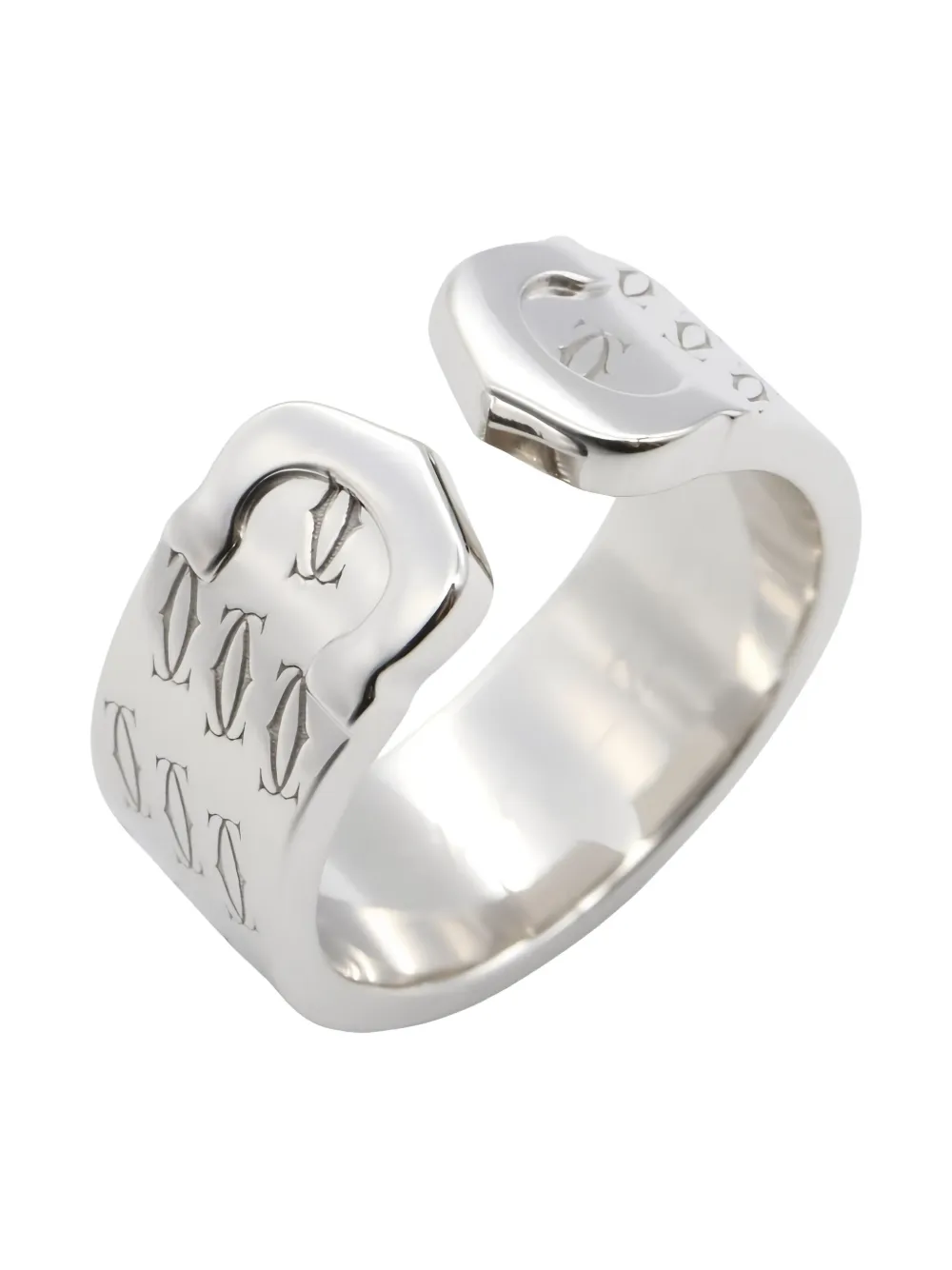 Pre-owned Cartier 2010s 18k White Gold 2c 2000 Ring In Silver