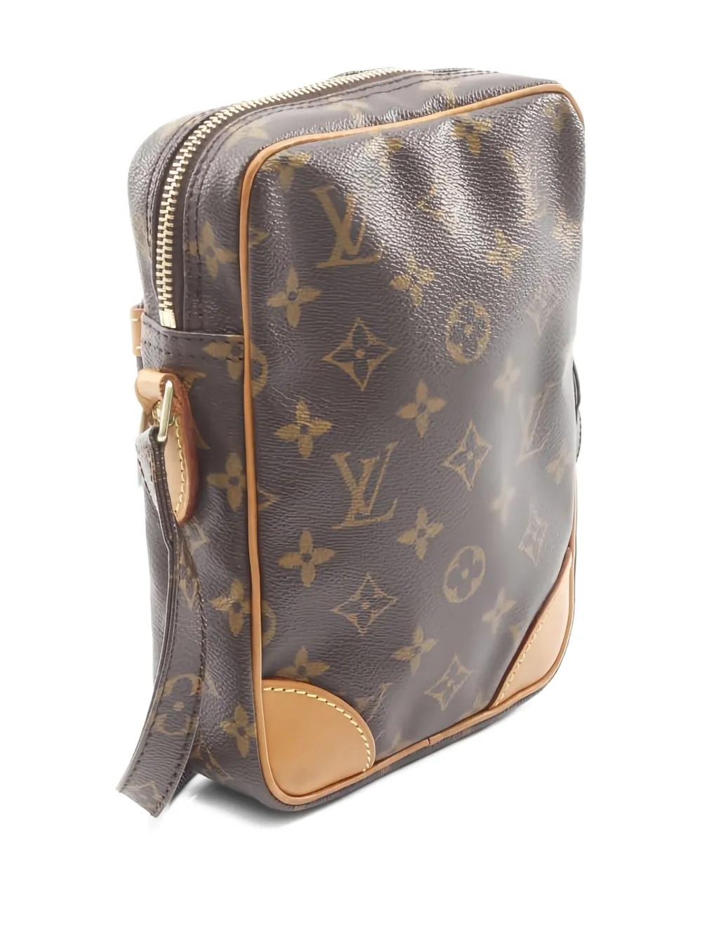 Pre-owned Louis Vuitton 2001 Monogram-pattern Shoulder Bag In Brown