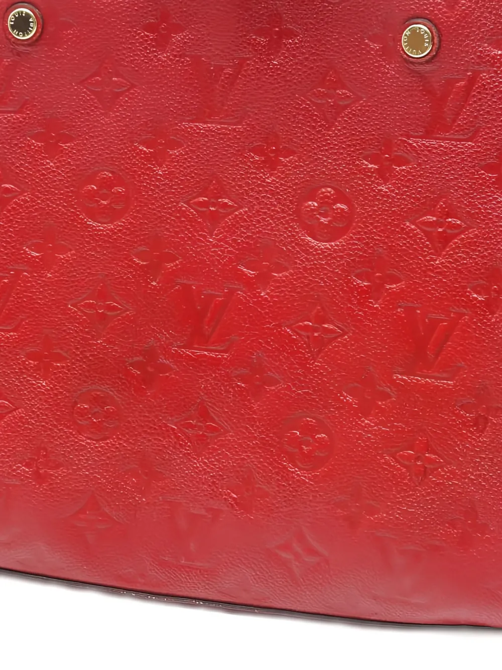 LOUIS VUITTON Pre-owned 2015 Montaigne Monogram-pattern Handbag In Red