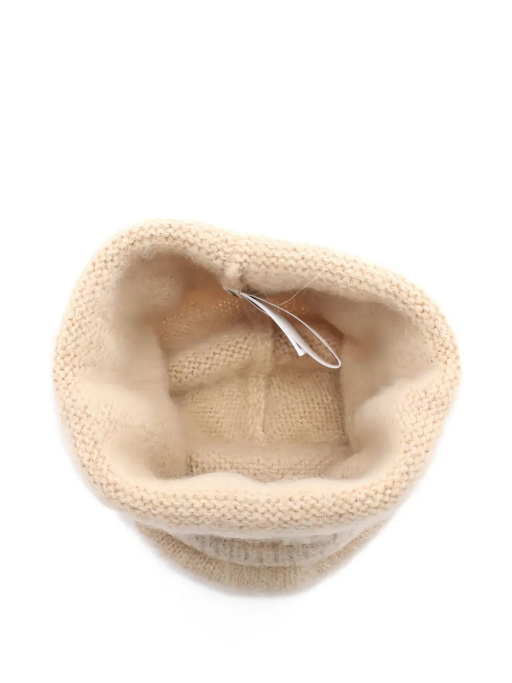 MIU MIU Pre-owned 2020s Logo Beanie Hat In Neutral