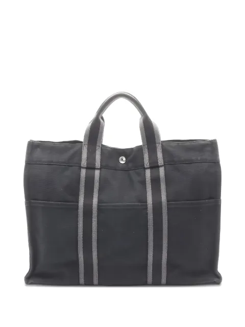 Hermès Pre-Owned 2000s Foule MM striped canvas tote bag