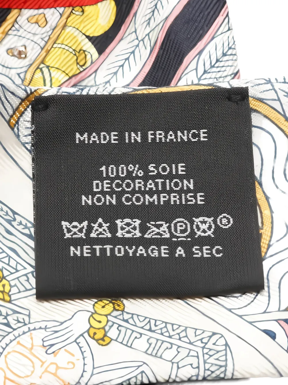 Pre-owned Hermes 2000s Dame De Coeur Ribbon Scarf In Blue