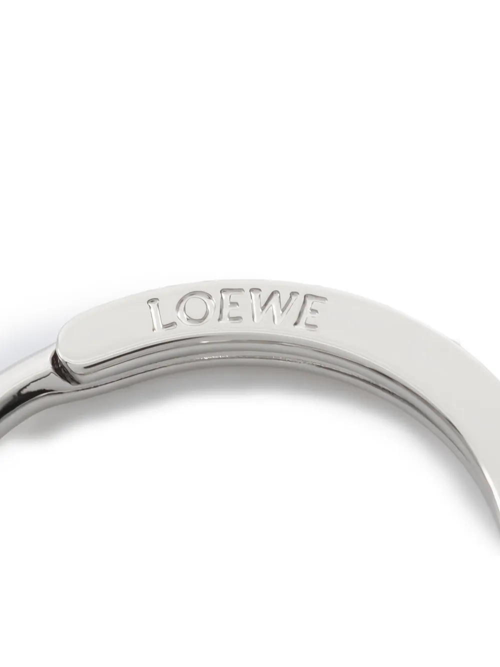 LOEWE Pre-owned 2020s Anagram Keyring Bag Charm In Silver