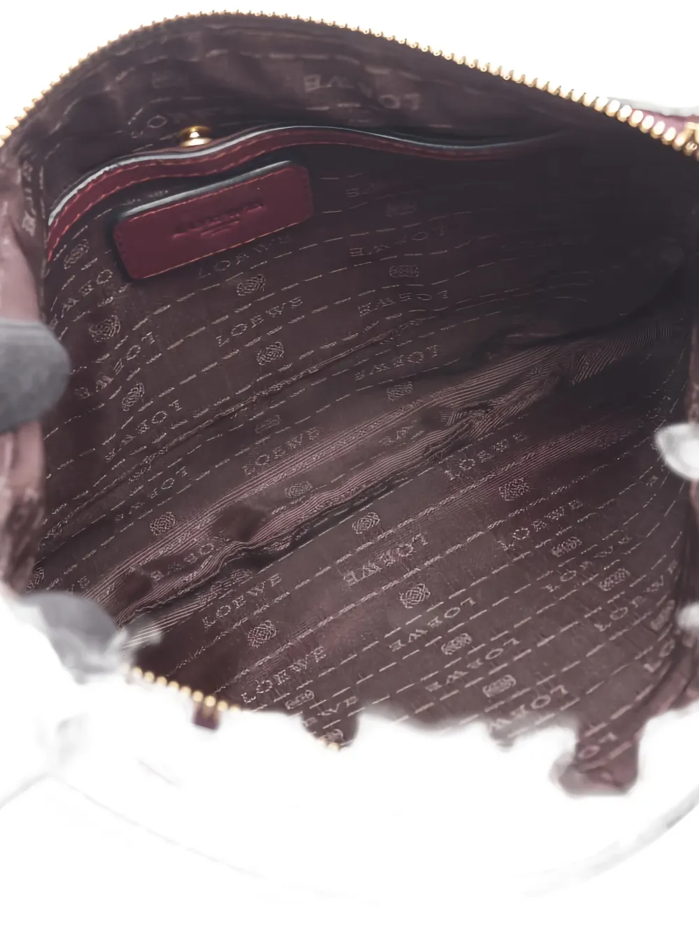 Pre-owned Loewe 2000s Heritage Leather Shoulder Bag In Red