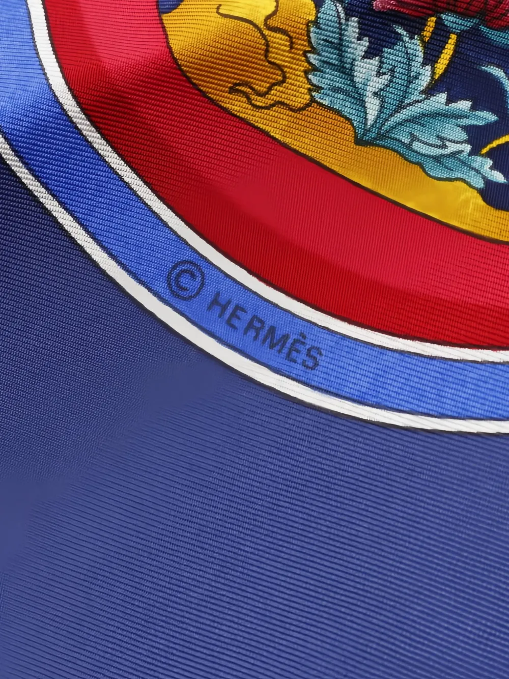 Pre-owned Hermes 2000s Carré 90 Printed Scarf In Red