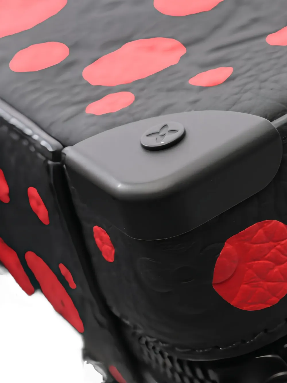 Pre-owned Louis Vuitton 2021 Polka-dot Leather Tote Bag In Black