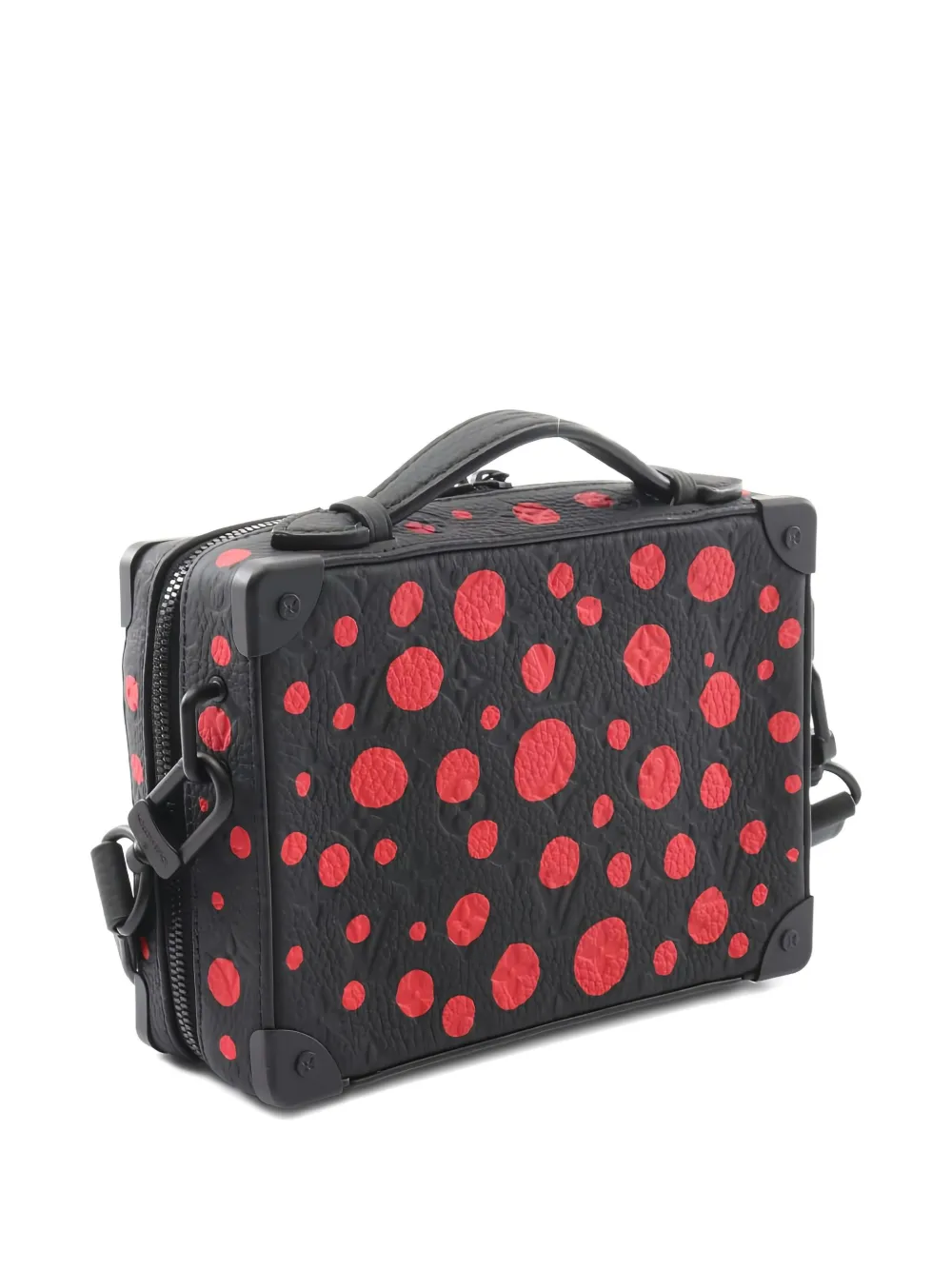 Pre-owned Louis Vuitton 2021 Polka-dot Leather Tote Bag In Black