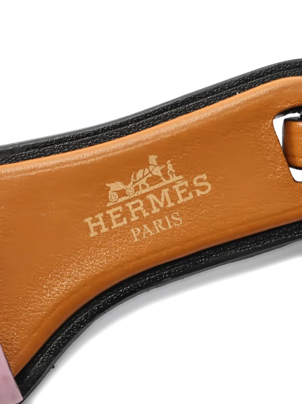 HERMES Pre-owned 2010s Oranno Sandal Bag Charm In Brown