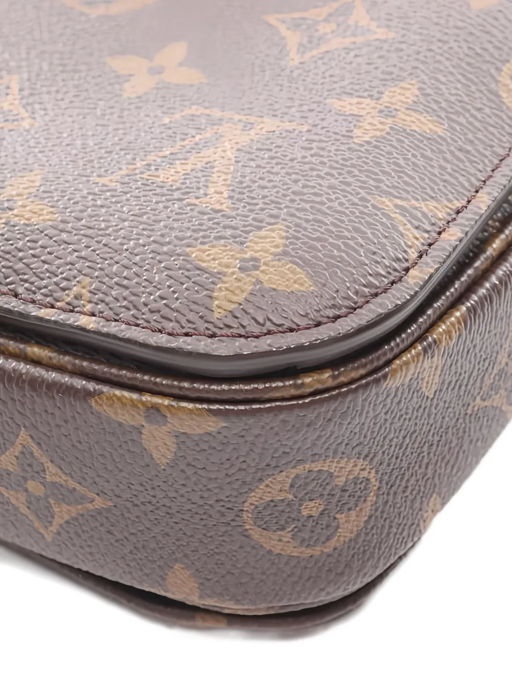 Pre-owned Louis Vuitton 2021s Pochette Métis Mm Monogram Handbag In Brown