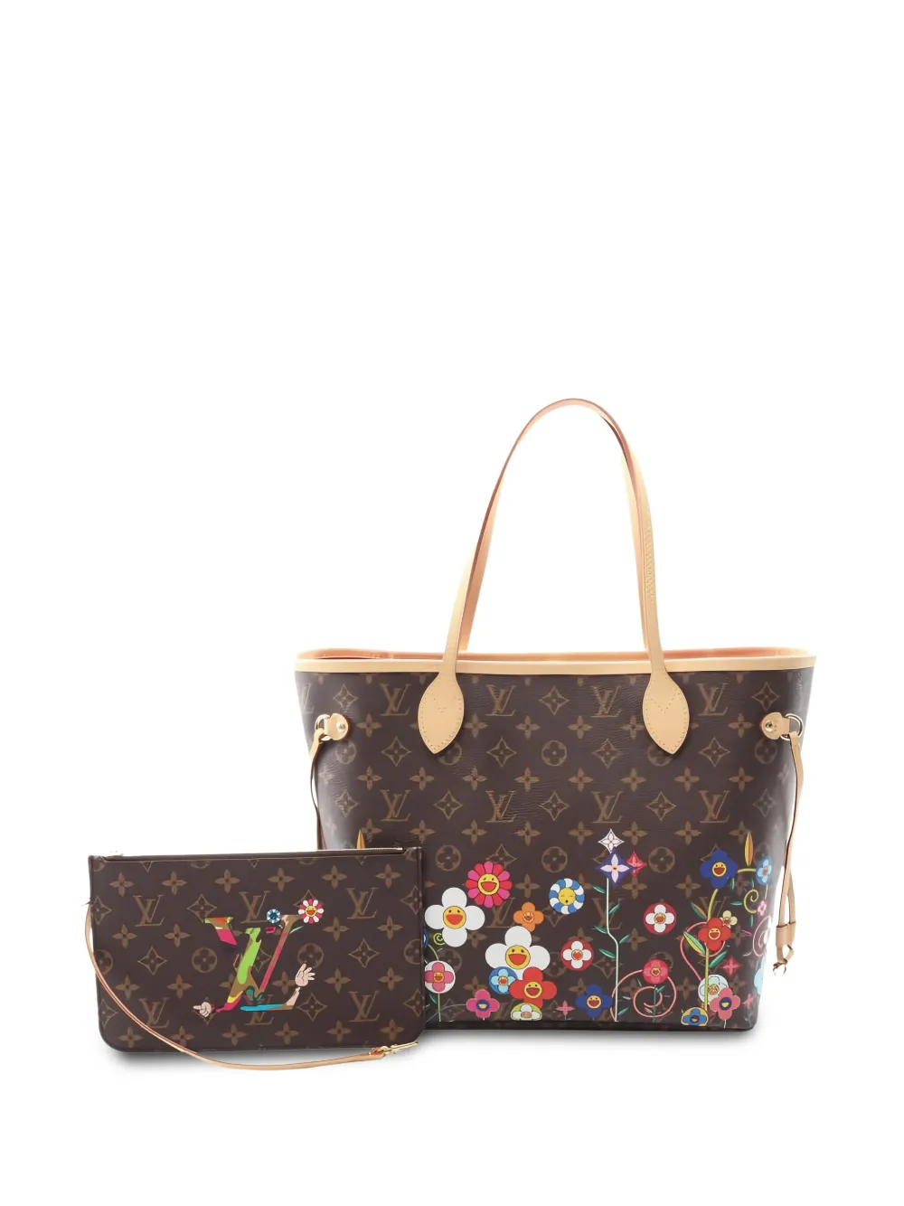 Louis Vuitton Pre-Owned x Takashi Murakami 2021s Neverfull MM Louis Vuitton Pre-Owned x Takashi Murakami 2021s Neverfull MM