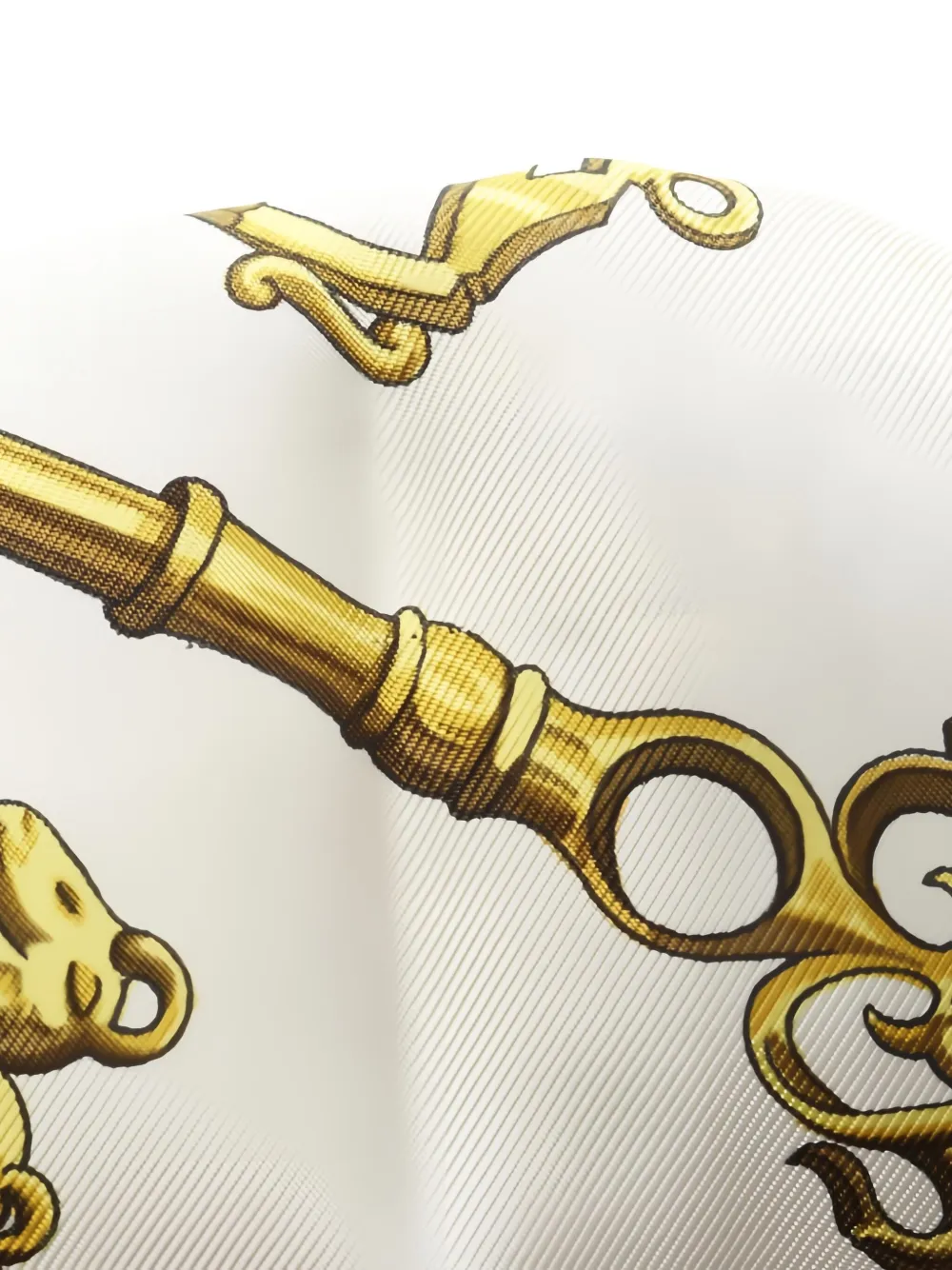 Hermès Pre-Owned 2000s Carrés 90 Les Cles keys-print scarf | Image 2