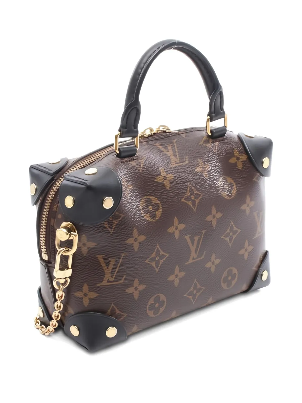 Pre-owned Louis Vuitton 2021 Petit Malle Monogram Tote Bag In Brown