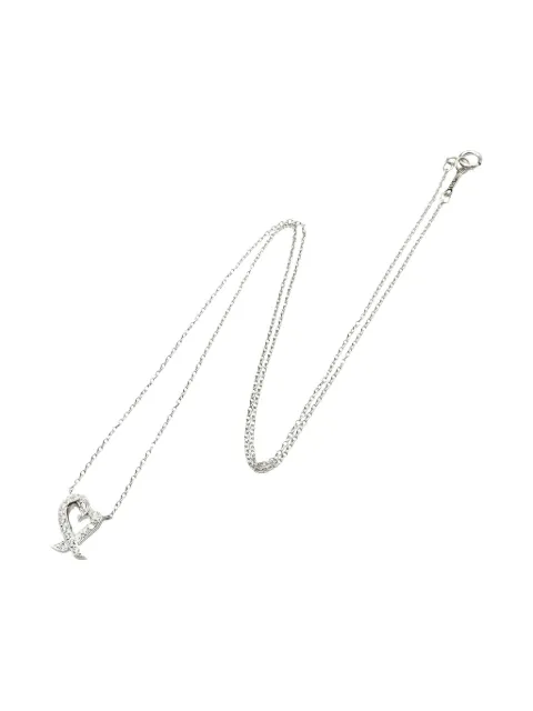 Tiffany & Co Eyewear 2010s 18K white gold Loving Heart diamond necklace