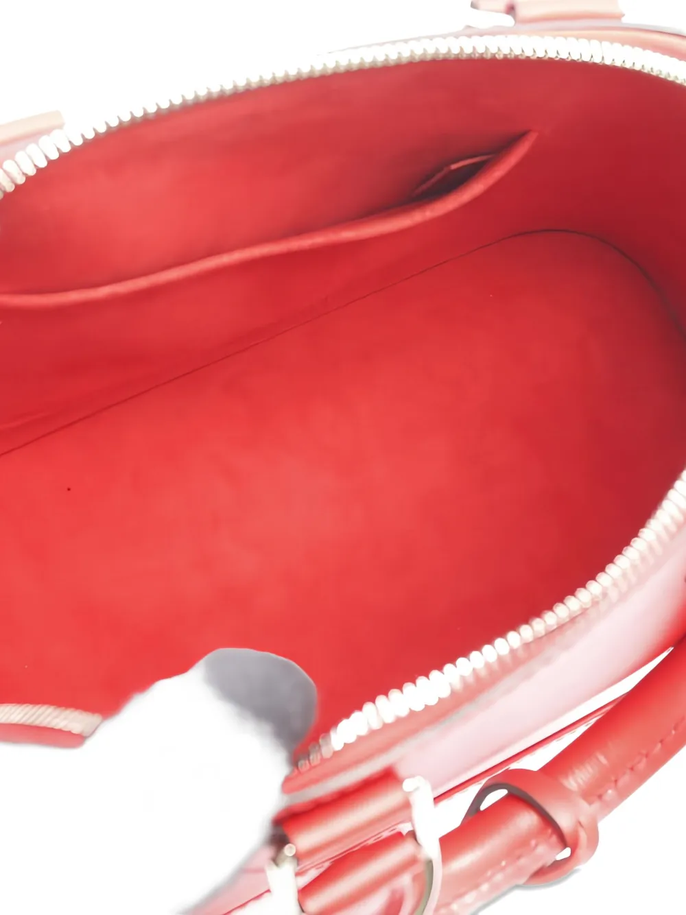 Pre-owned Louis Vuitton 2014 Alma Bb Tote Bag In Red