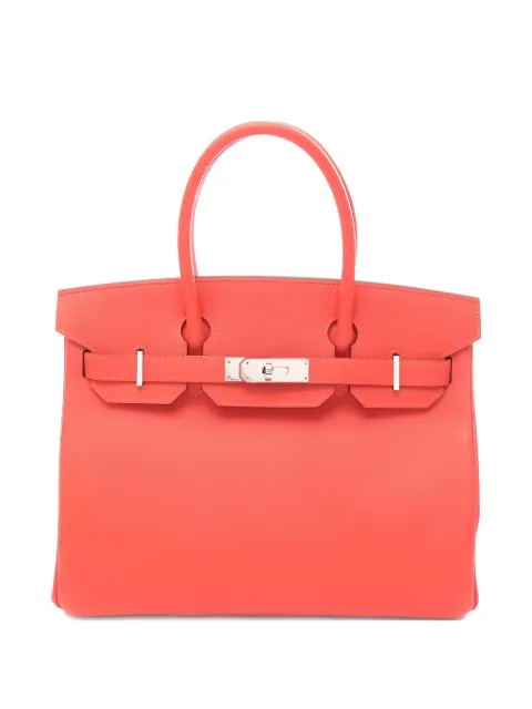 Hermès Pre-Owned 2016 Birkin 30 Rose Jaipur silver-hardware tote bag