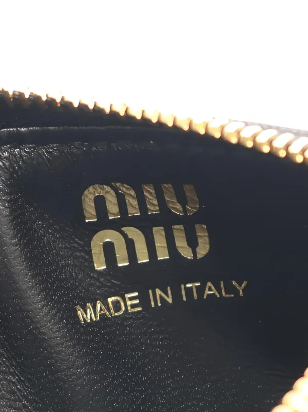 MIU MIU ブラックレザー キーケース やぎ革 ギャランティーカードあり