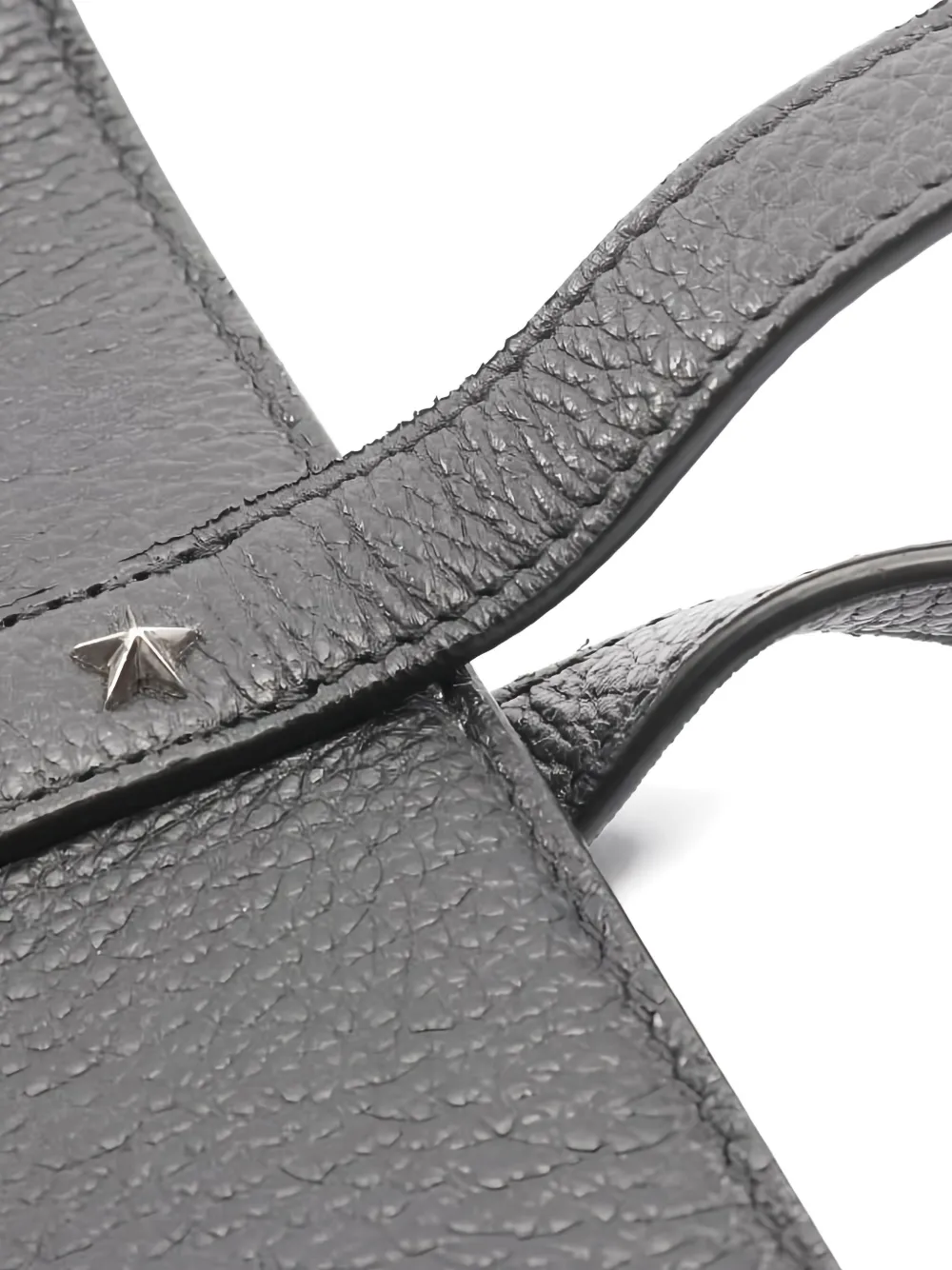 Pre-owned Jimmy Choo 2010s Deelan Star-studded Shoulder Bag In Black