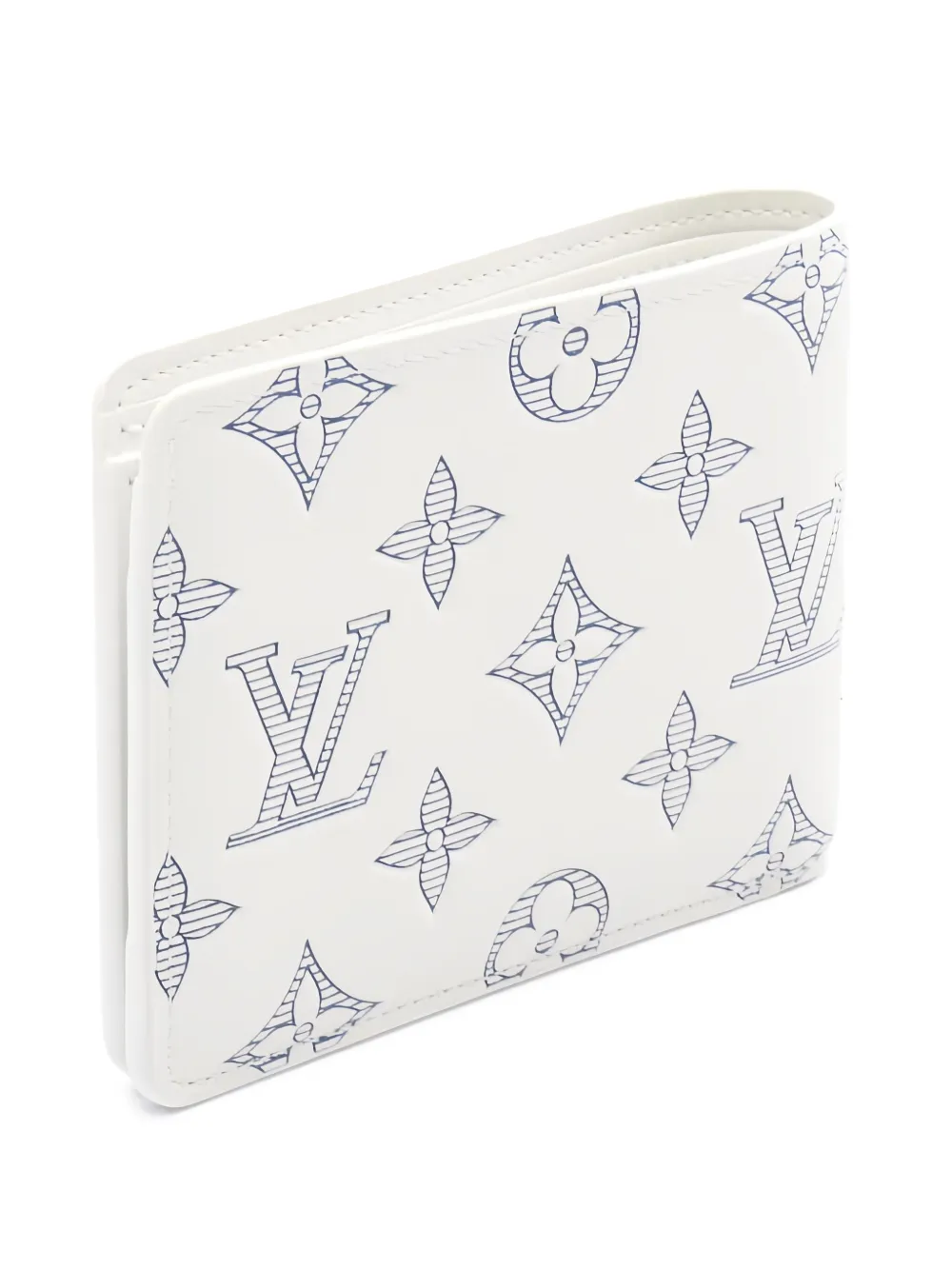 Louis Vuitton Pre-Owned 2021 Multiple Wallet Shadow monogram bi-fold Louis Vuitton Pre-Owned 2021 Multiple Wallet Shadow monogram bi-fold