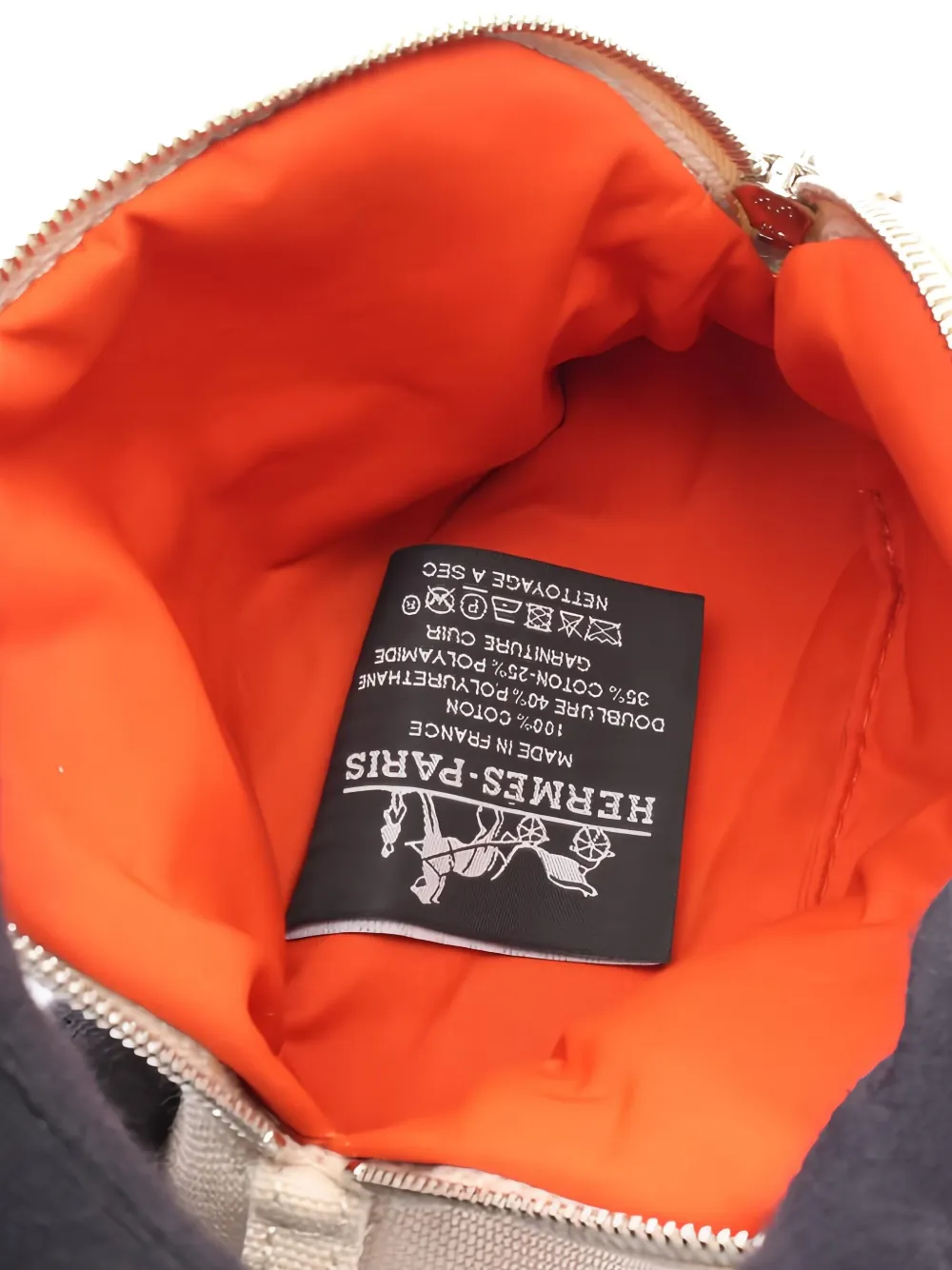 Pre-owned Hermes 2010s Bolide 15 Pouch In Neutral