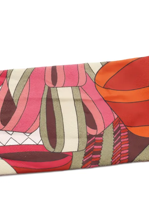 Hermès Pre-Owned 2000s Les Flots du Cheval ribbon scarf