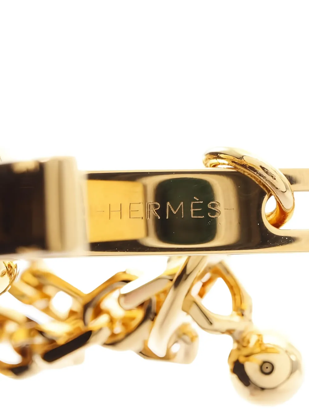 HERMES Pre-owned 2010s Polish-finish Glove Holder In Gold