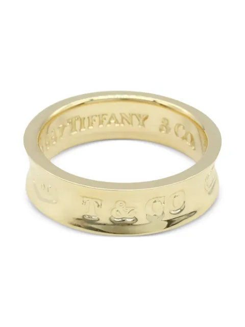 Tiffany & Co. Pre-Owned 2010s 18k yellow gold 1837® engraved ring