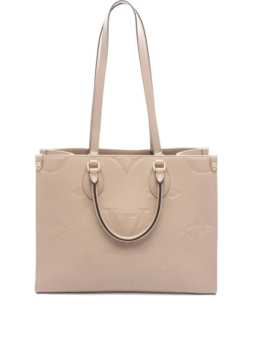 Pre-owned Louis Vuitton 2021s Onthego Mm Monogram Tote Bag In Neutral