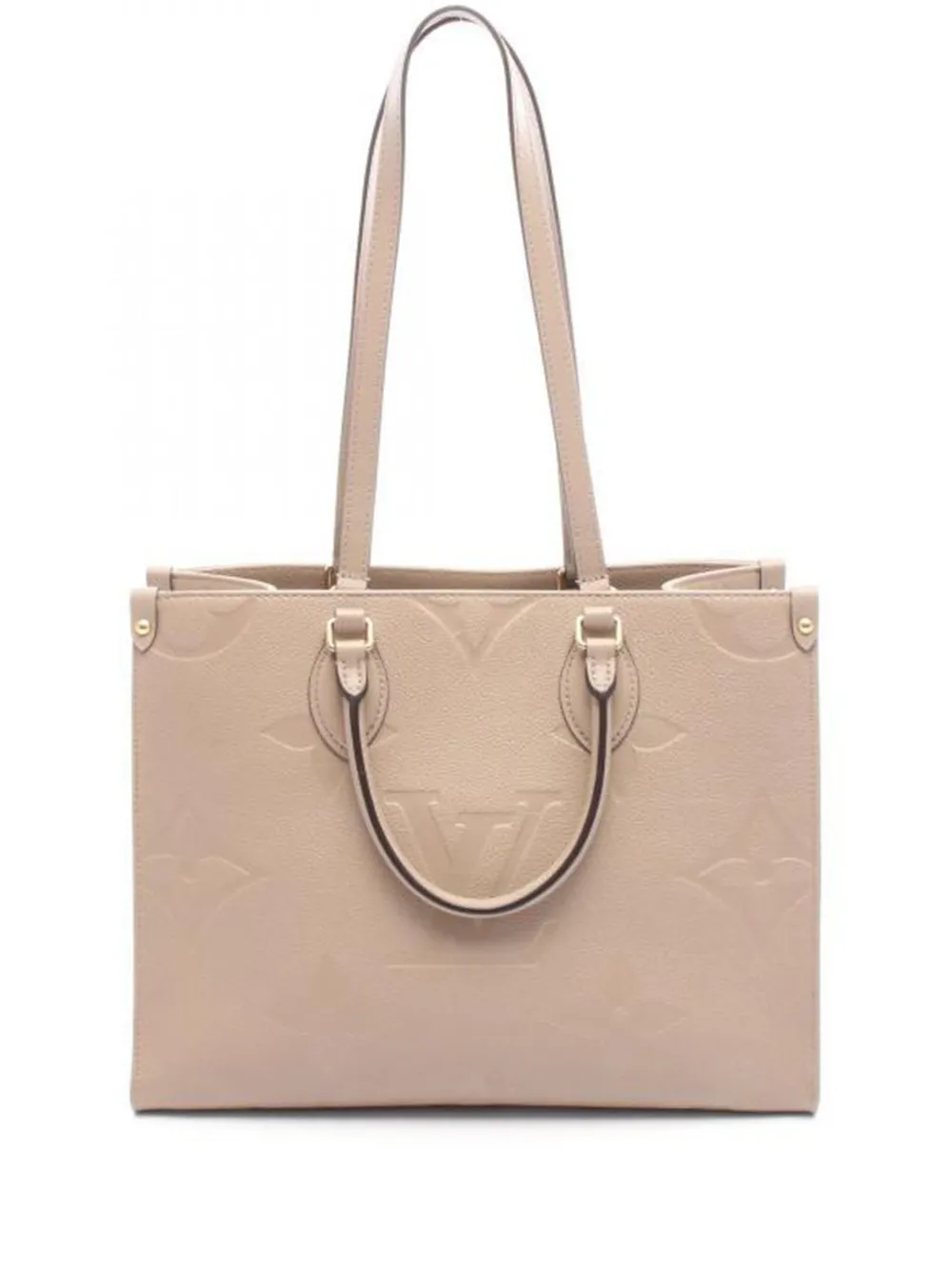 Louis Vuitton Pre-Owned 2021 オン ザ ゴー MM モノグラム ハンドバッグ - ニュートラル Louis Vuitton Pre-Owned 2021 オン ザ ゴー MM モノグラム ハンドバッグ - ニュートラル