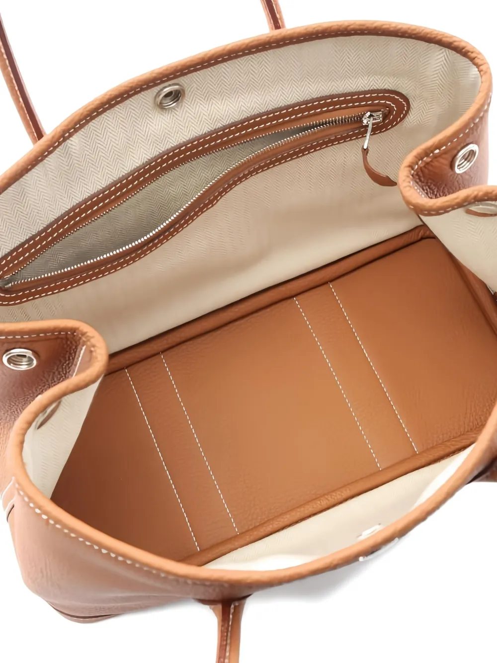 Pre-owned Hermes 2021 Garden Party Tote Bag In Brown