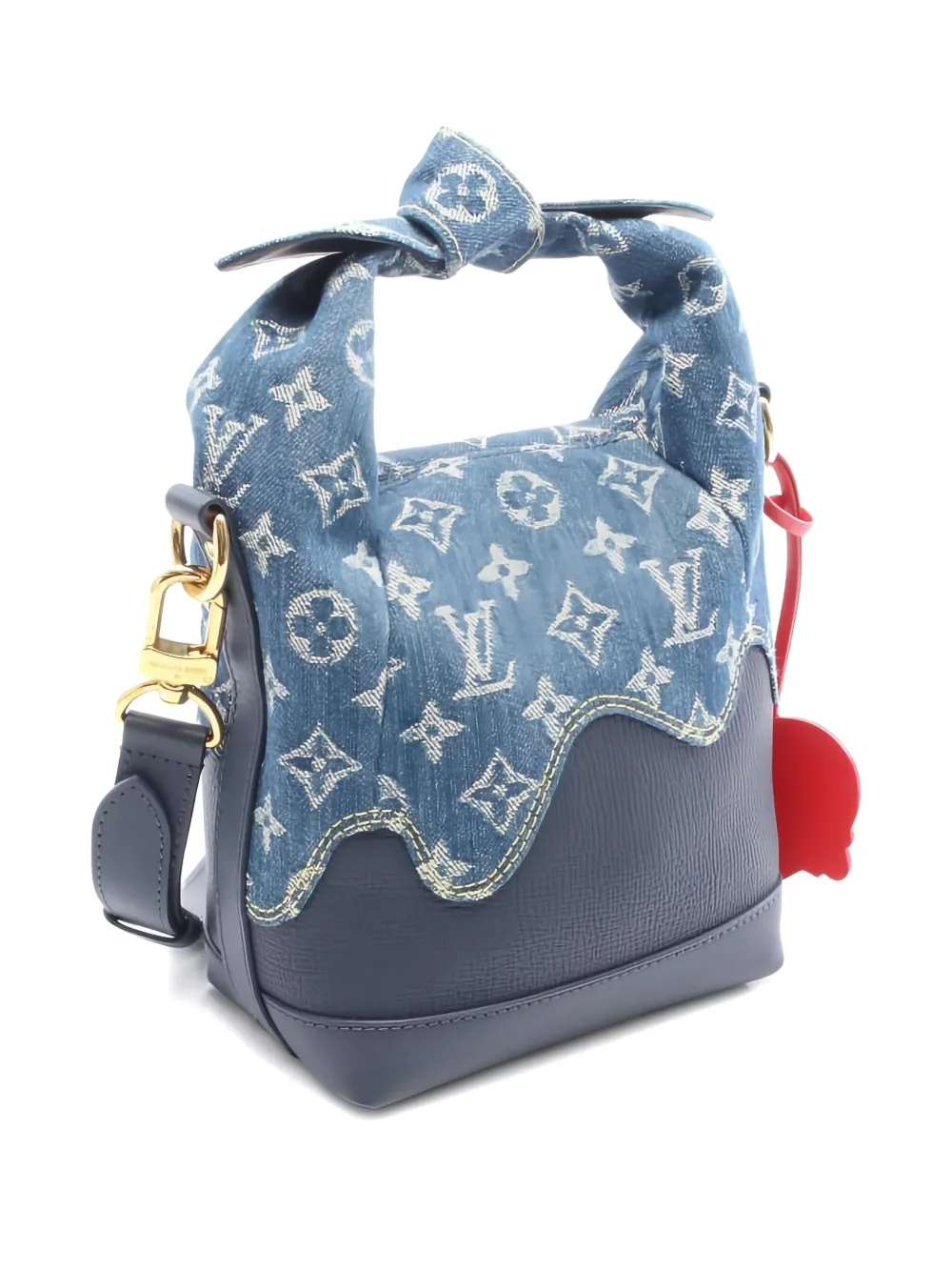 Louis Vuitton Pre-Owned x Nigo 2021s Japanese Cruiser håndtaske i firkantet form | Pre-owned | Image 2