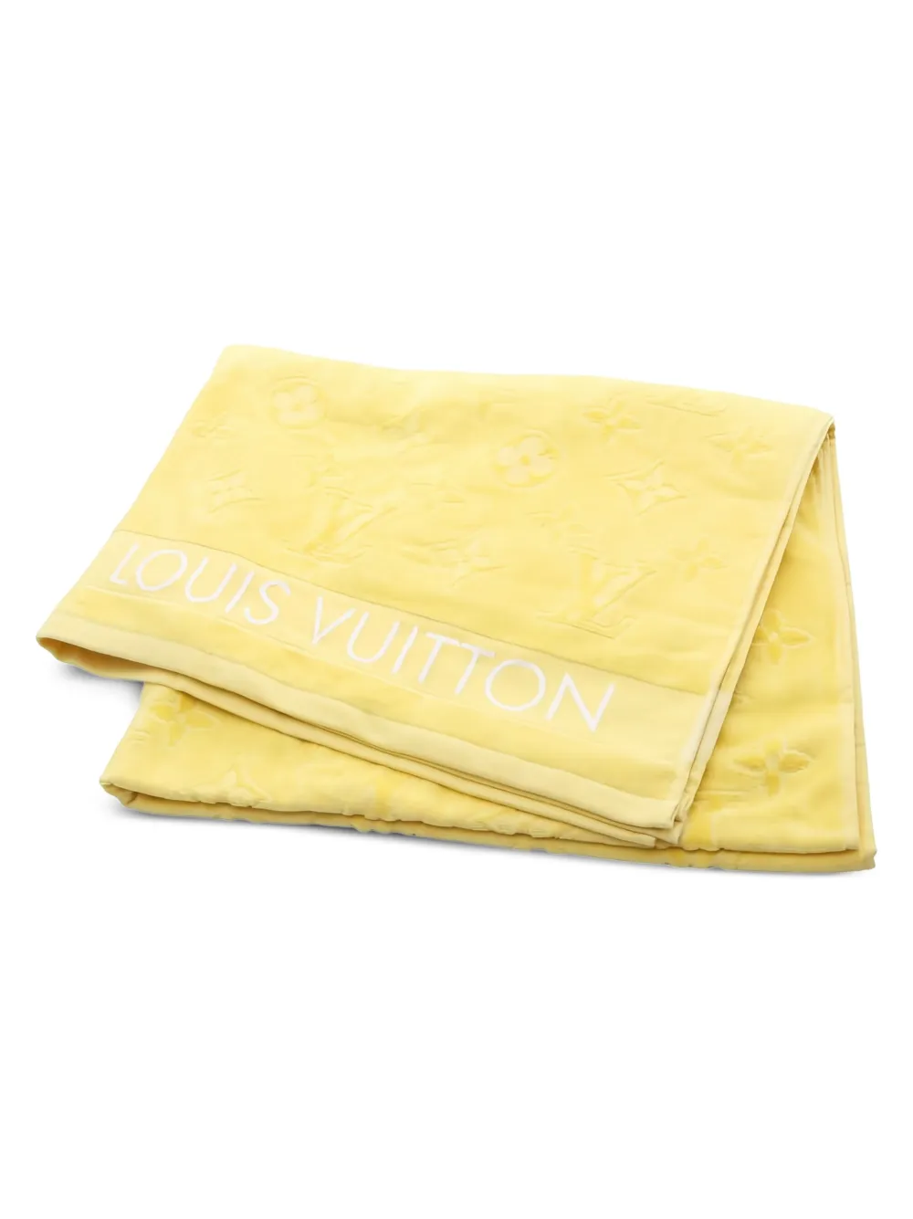 Louis Vuitton Pre-Owned toalla de playa con monograma 2020 | amarillo | Image 1