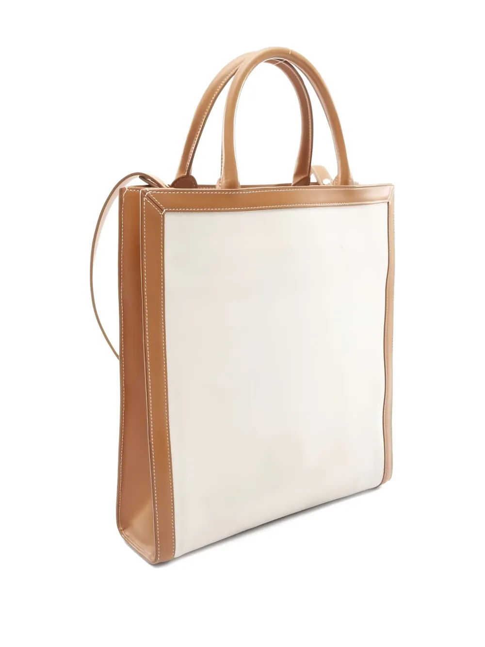 CELINE Pre-owned 2000s Small Vertical Hippopotamus Tote Bag In Neutral