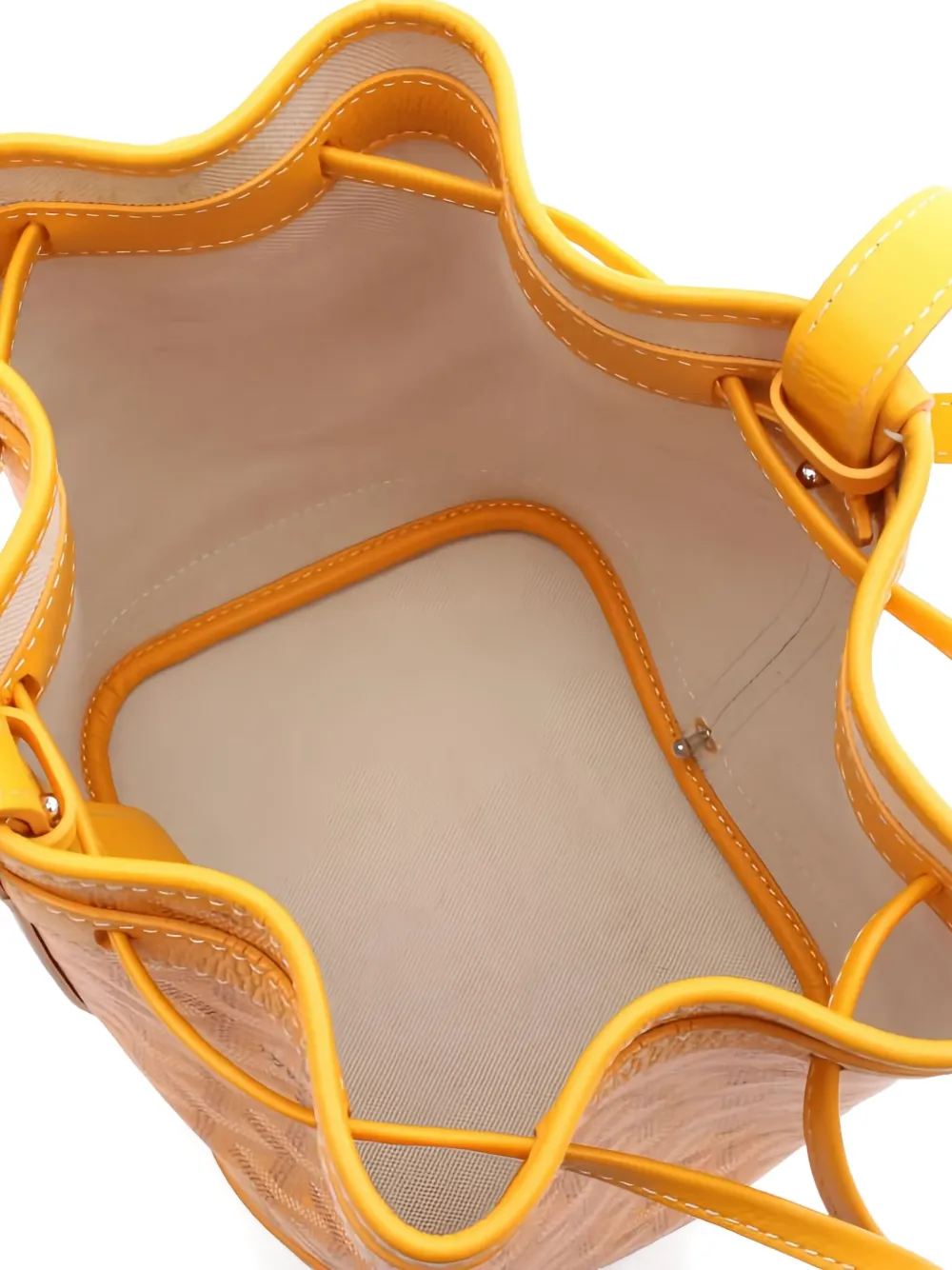 Pre-owned Goyard 2010s Petit Flot Bucket Bag In Yellow