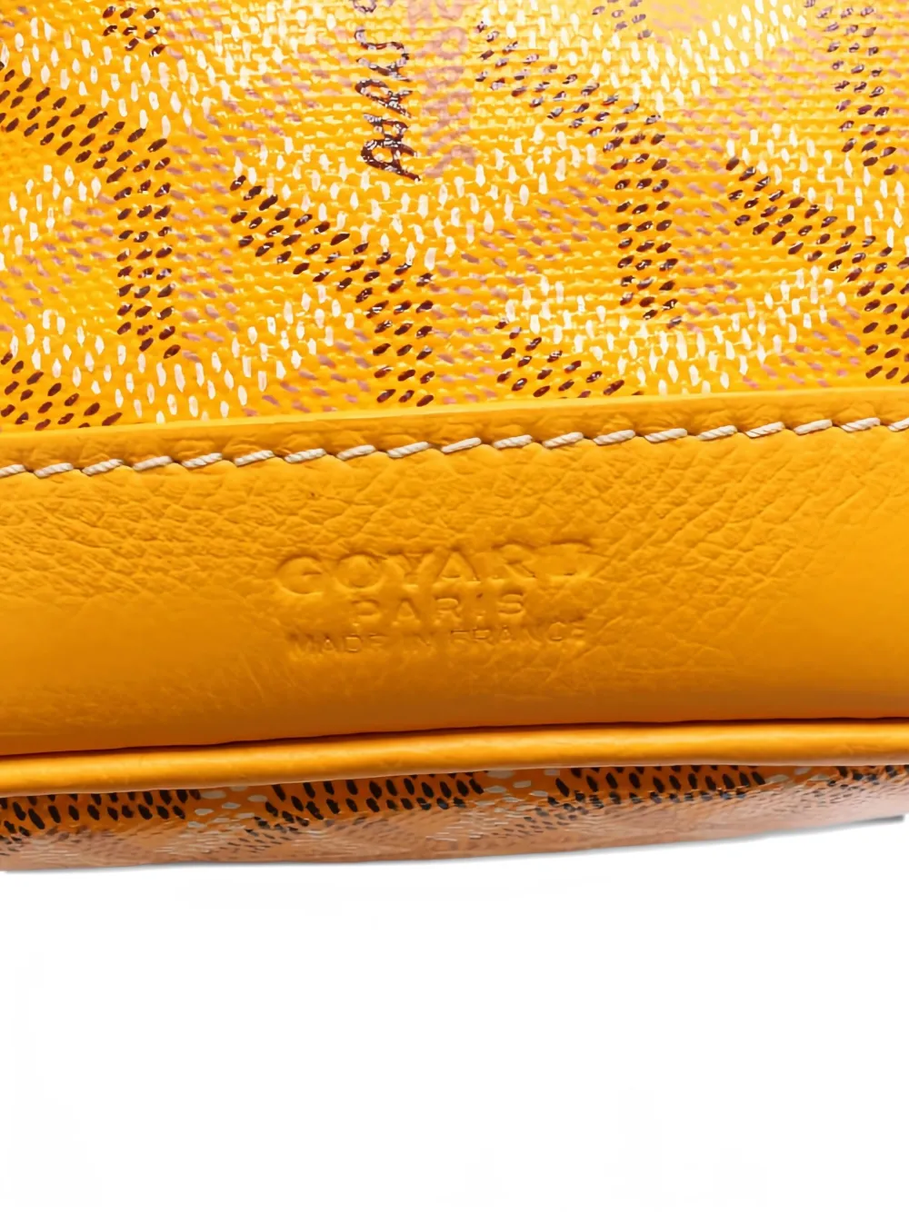 Pre-owned Goyard 2010s Petit Flot Bucket Bag In Yellow
