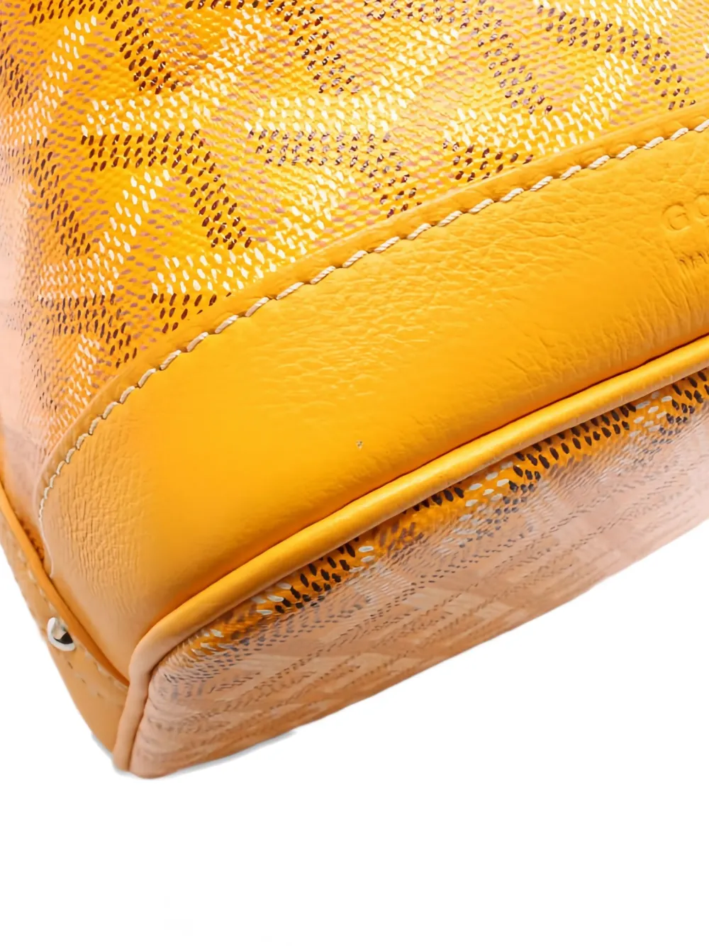 Pre-owned Goyard 2010s Petit Flot Bucket Bag In Yellow