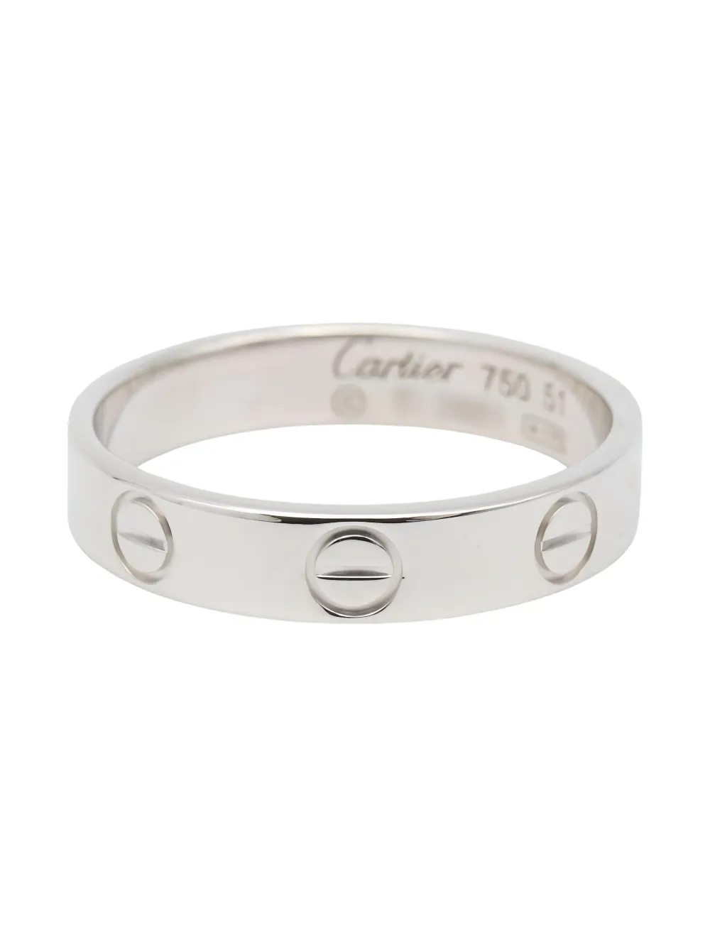 Cartier 2020s 18K white gold Love ring - シルバートーン