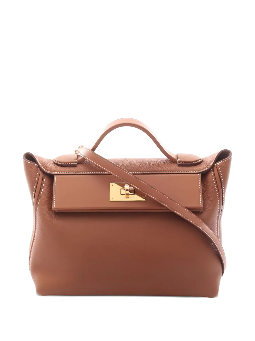 Pre-owned Hermes 2022 24/24 Van Quatre 29 Tote Bag In Brown