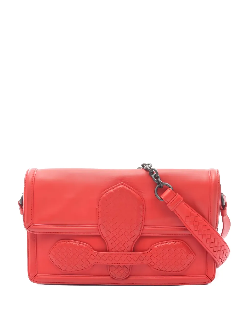 BOTTEGA VENETA Pre-owned 2000s Rialto Cross Body Bag In Red
