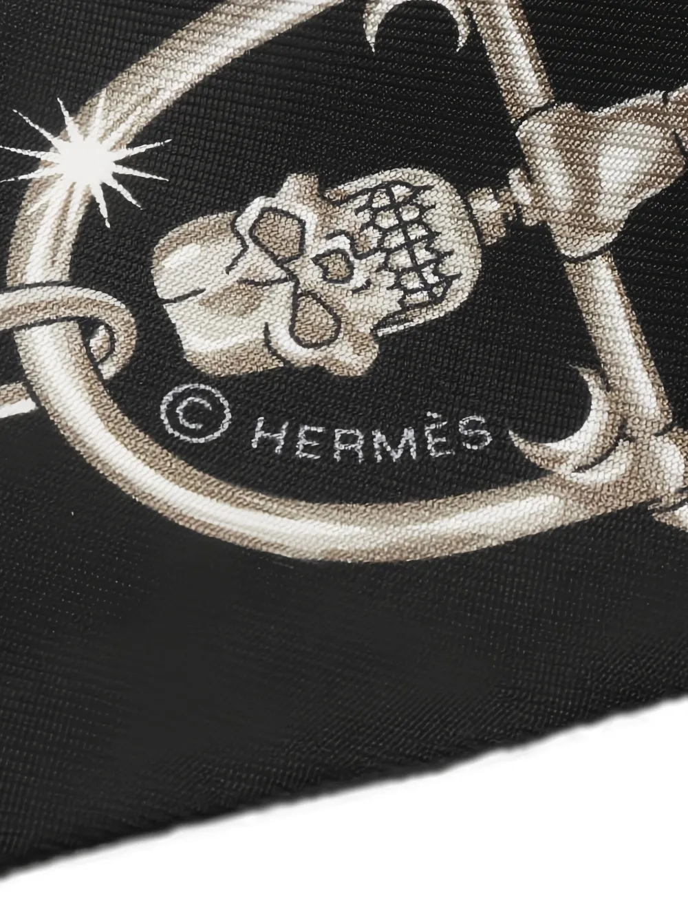 Pre-owned Hermes 2020s C'est La Fete Twilly Scarf In Green
