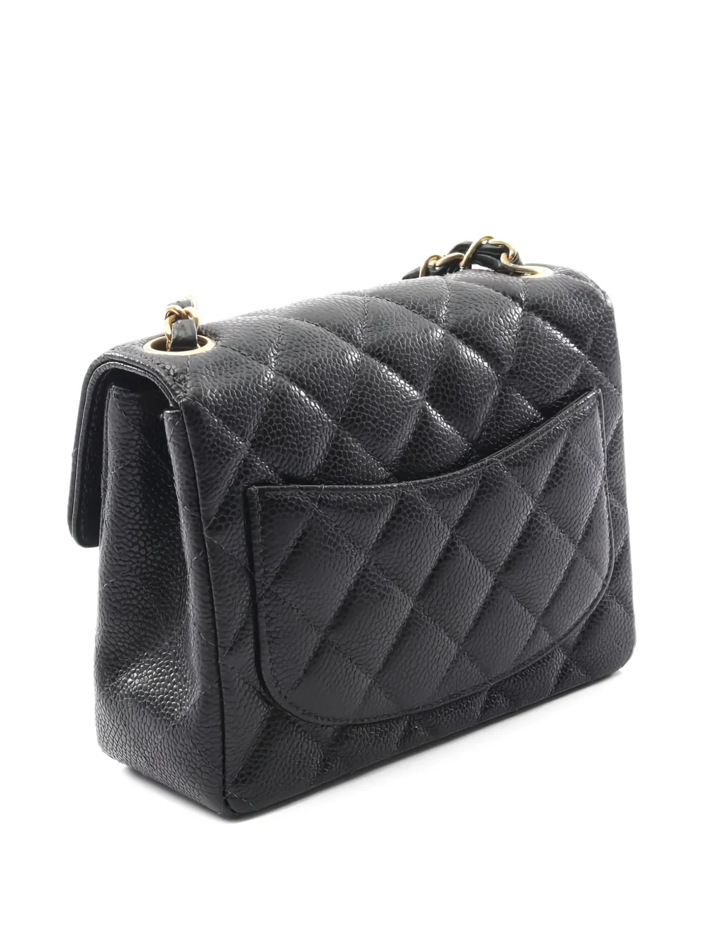 Pre-owned Chanel 2004-2005 Mini Classic Flap Shoulder Bag In Black